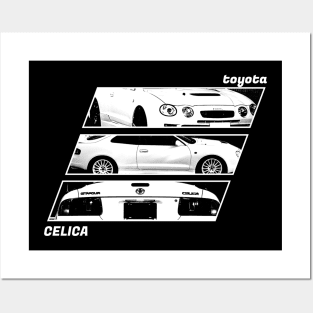 TOYOTA CELICA GT-FOUR Black 'N White Archive 2 (Black Version) Posters and Art